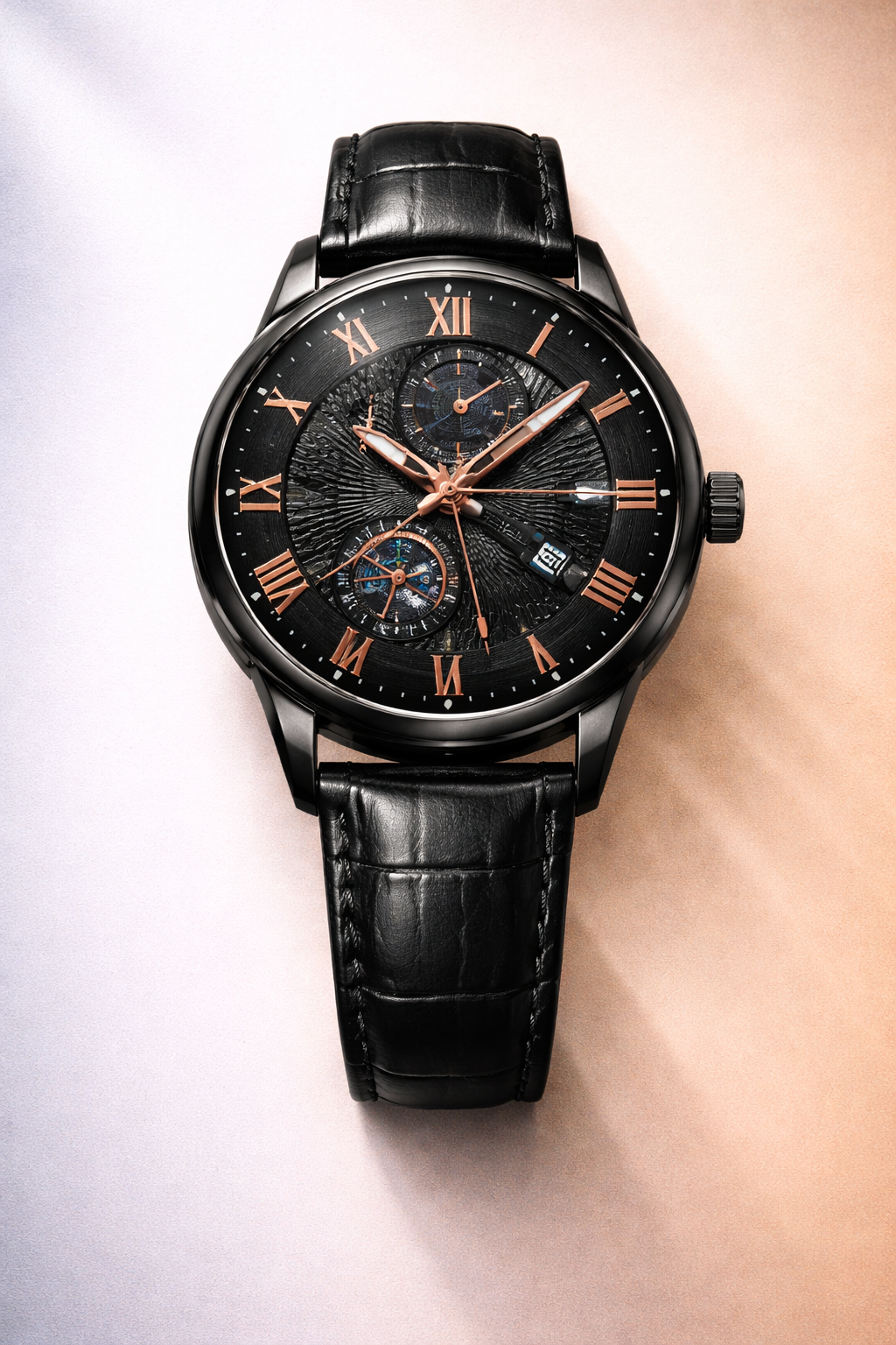 Attract With This Men’s Sports Luxury Leather Multifunction Watch Limited Edition