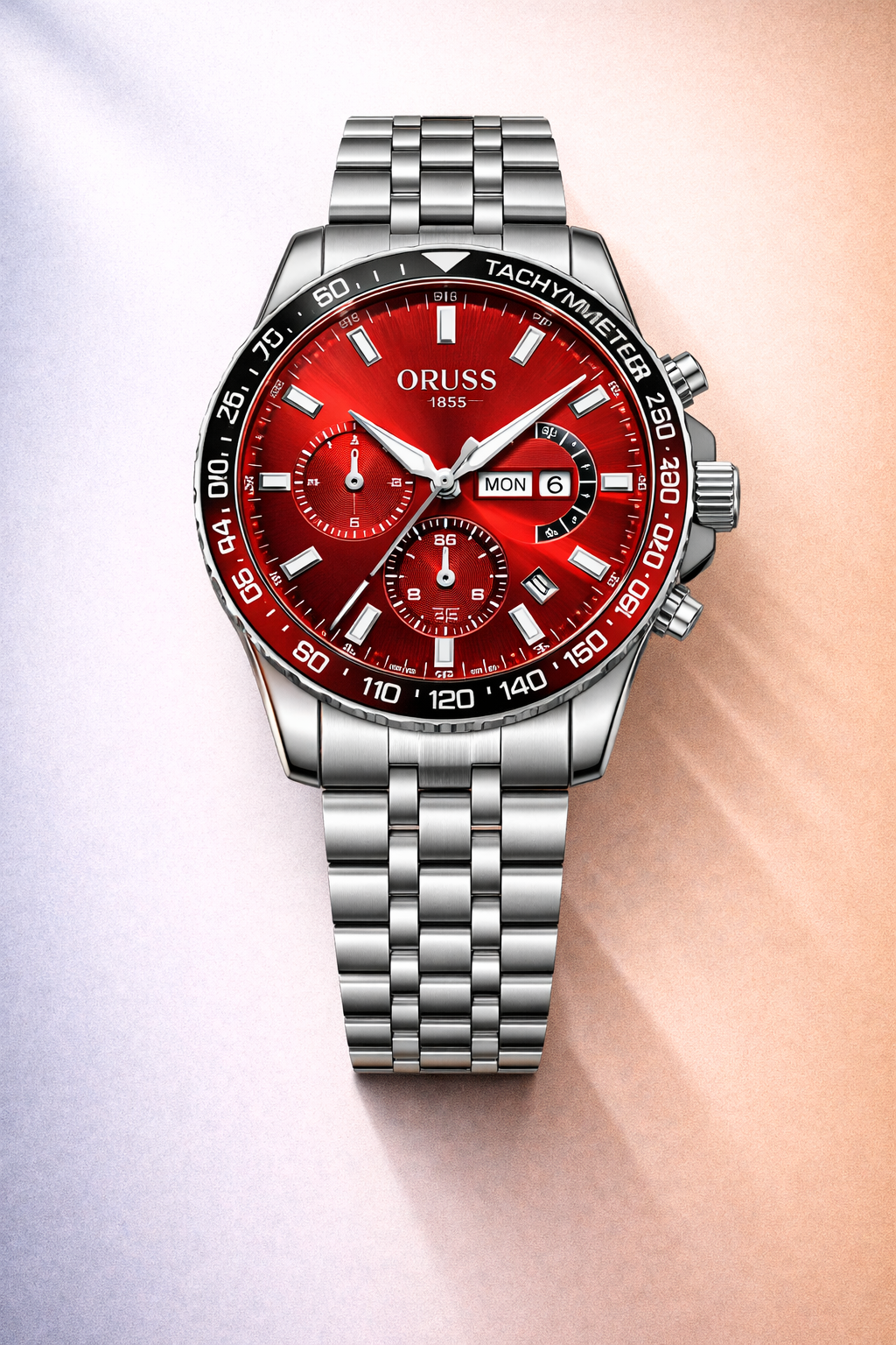 Command Attention With This Men’s Sports Luxury Steel Chronograph Watch Exclusive Piece