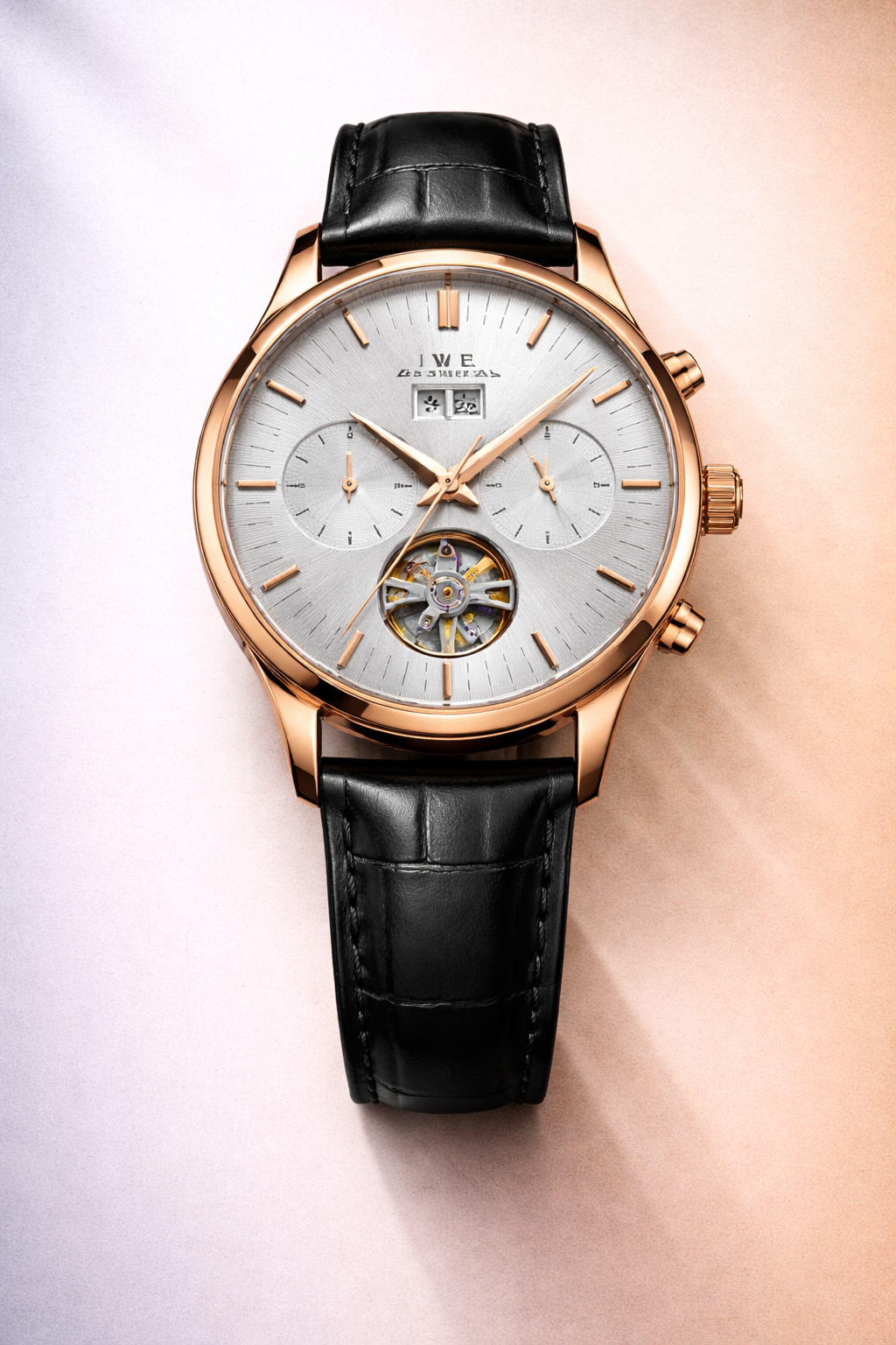 Elevate Your Presence With This Men’s Luxury Automatic Leather Skeleton Watch Exclusive Piece