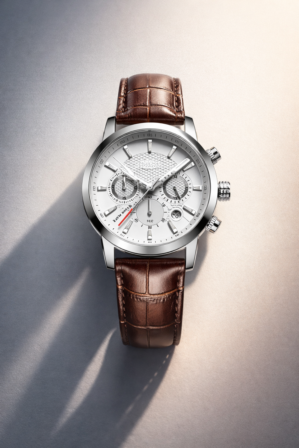 Belong To The Elite With This Men’s Luxury Chronograph Leather Watch Limited Edition