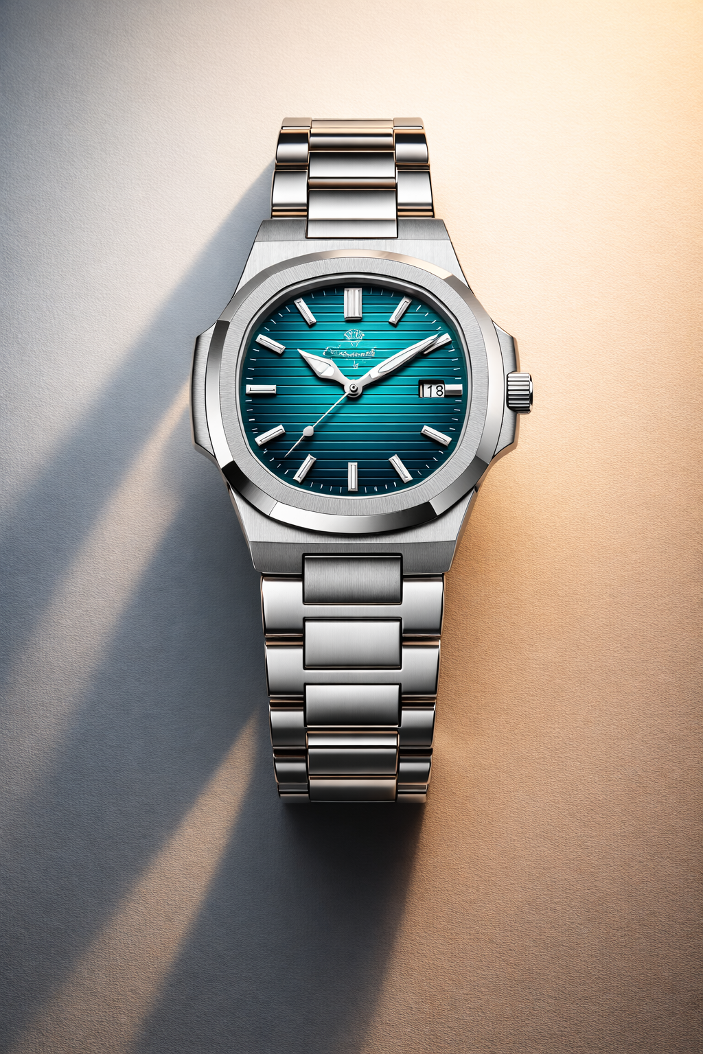 Attract With This Men Luxury Stainless Steel Square Date Watch Rare Find