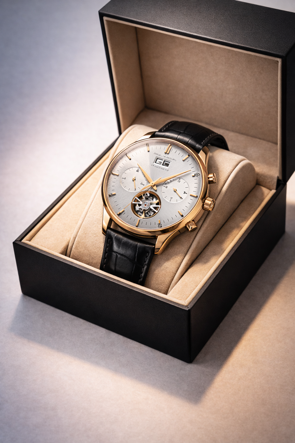 Elevate Your Presence With This Men’s Luxury Automatic Leather Skeleton Watch Exclusive Piece