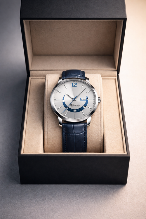 Belong To The Elite With This Men Luxury Leather Moonphase Watch Limited Edition