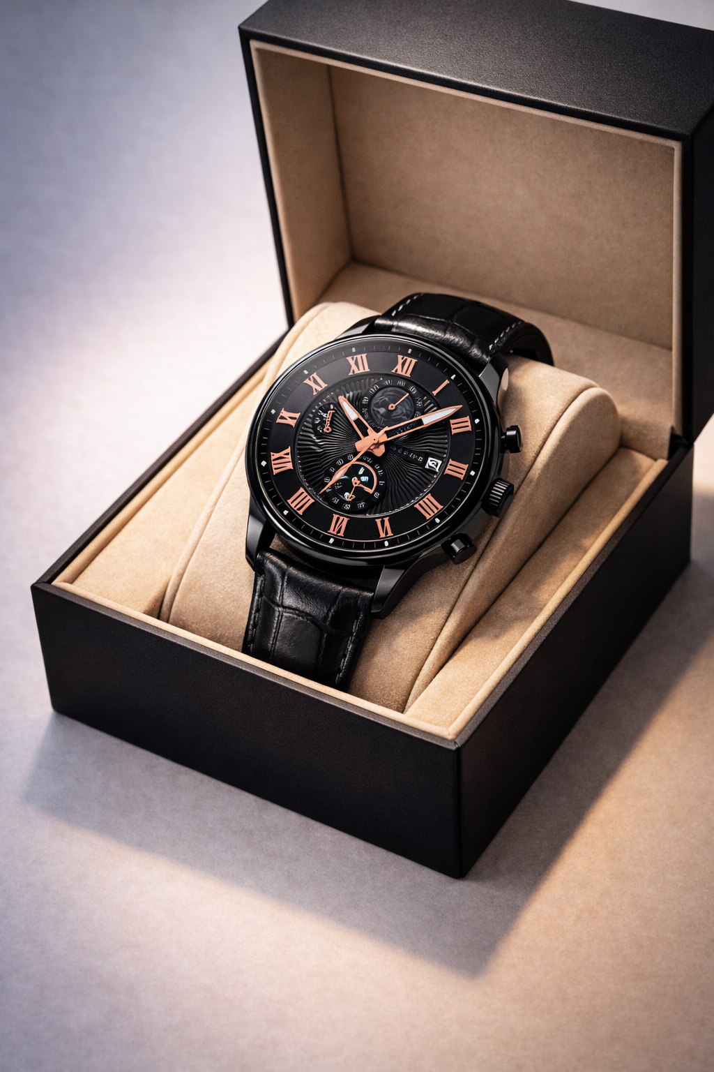 Attract With This Men’s Sports Luxury Leather Multifunction Watch Limited Edition