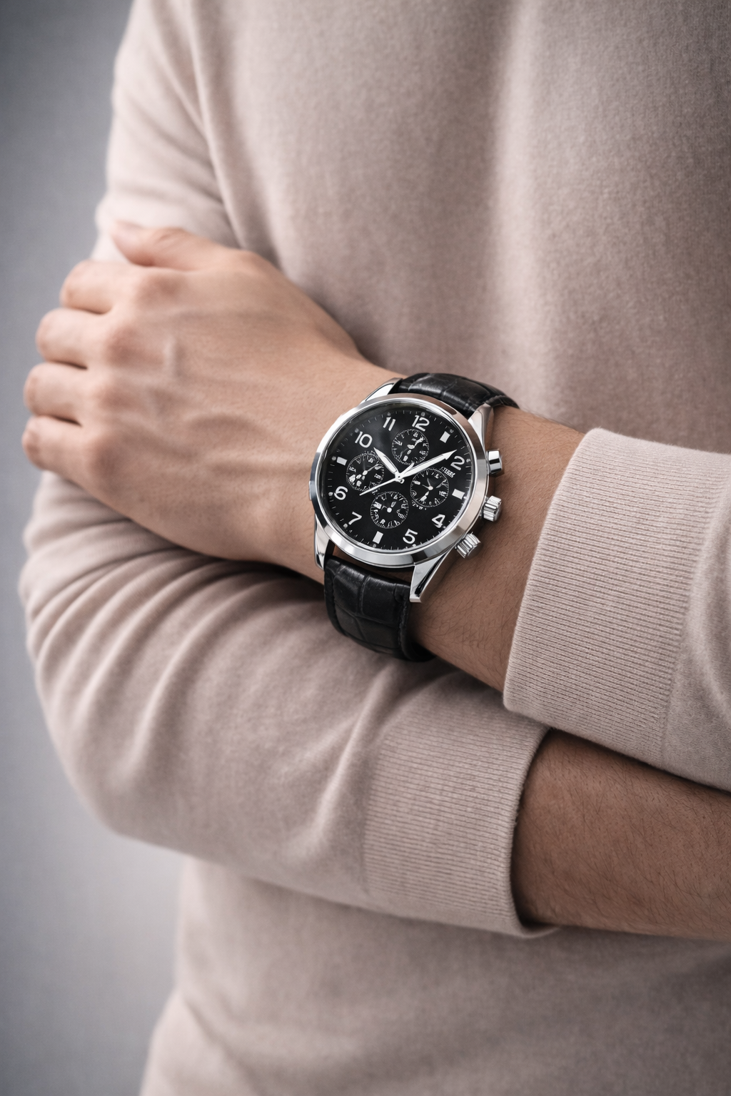 Dress Smarter With This Men’s Business Luxury Leather Chronograph Watch Exclusive Piece