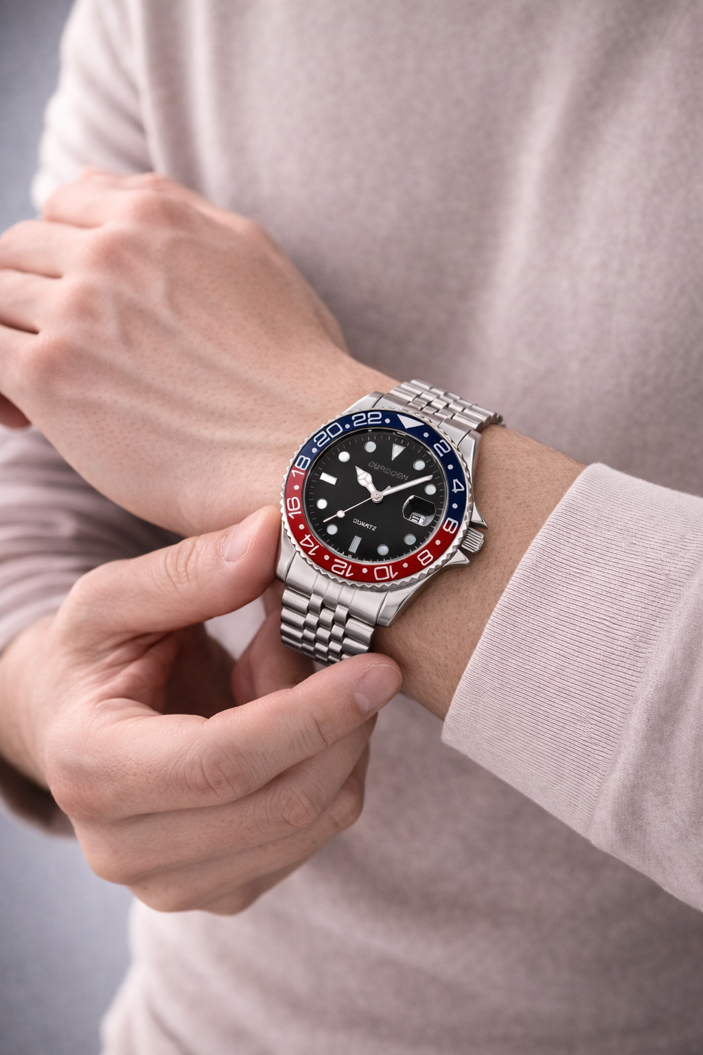 Stand Out With This Men’s Casual Fashion Steel Calendar Watch Limited Edition