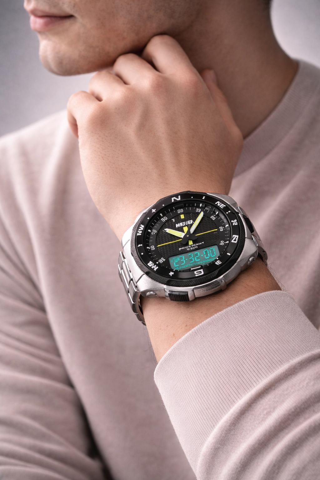 Own Your Presence With This Men’s Sports Luxury Steel Digital Watch Exclusive Piece