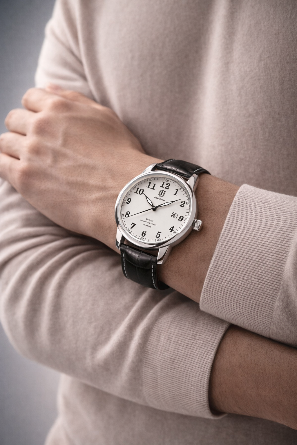 Elevate Your Presence With This Men’s Business Luxury Leather Date Watch Limited Edition