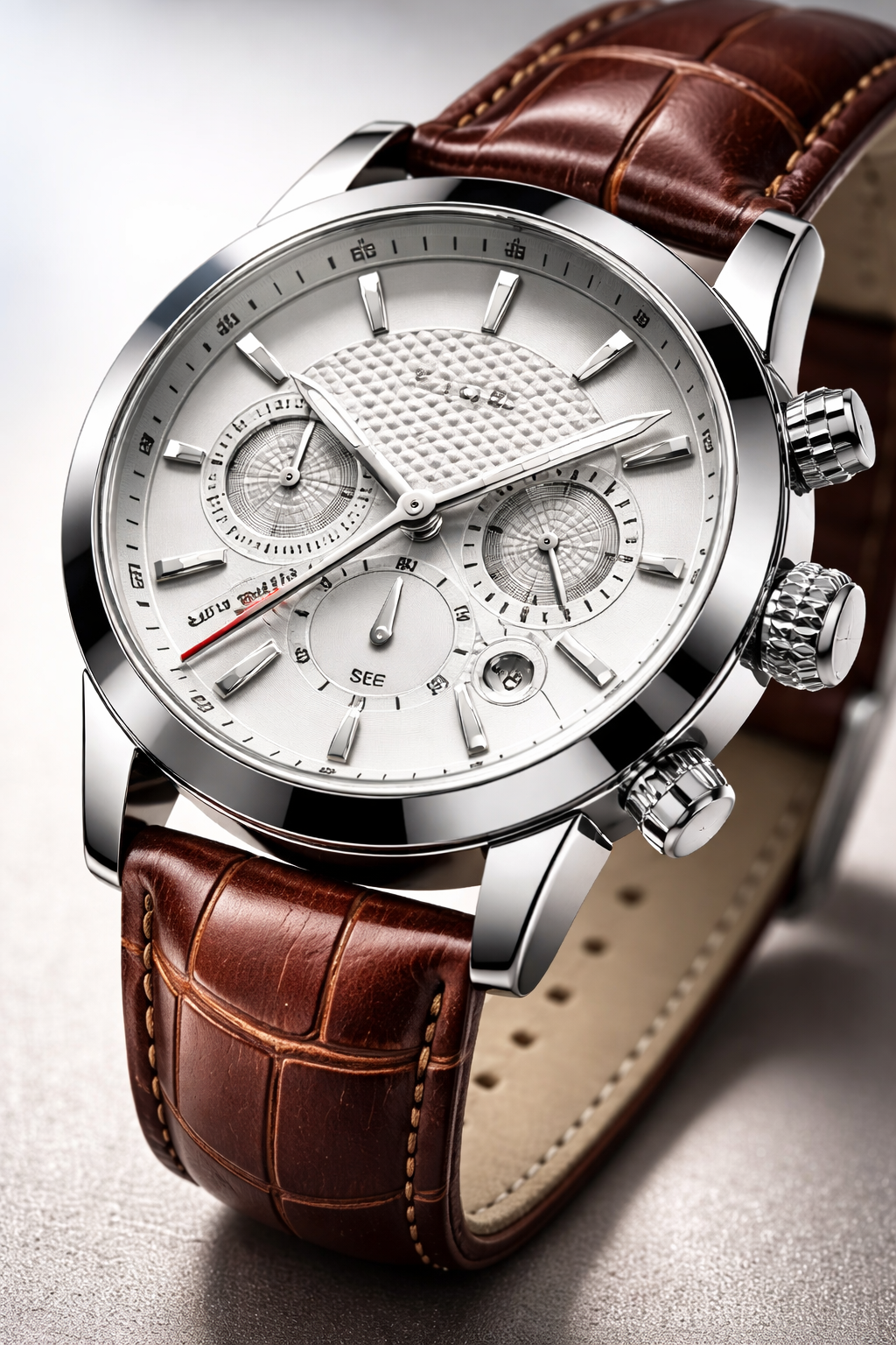 Own Your Presence With This Men’s Luxury Business Chronograph Leather Watch Exclusive Piece