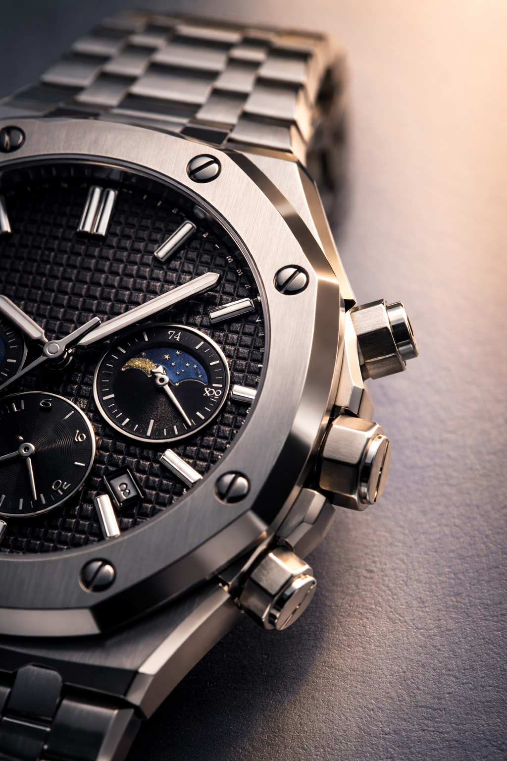Lead With Confidence With This Men Luxury Stainless Steel Chronograph Watch Limited Edition