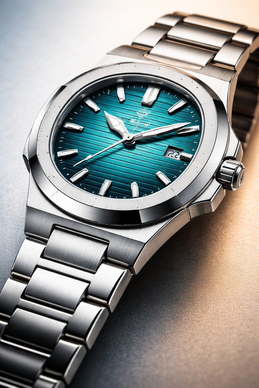 Attract With This Men Luxury Stainless Steel Square Date Watch Rare Find