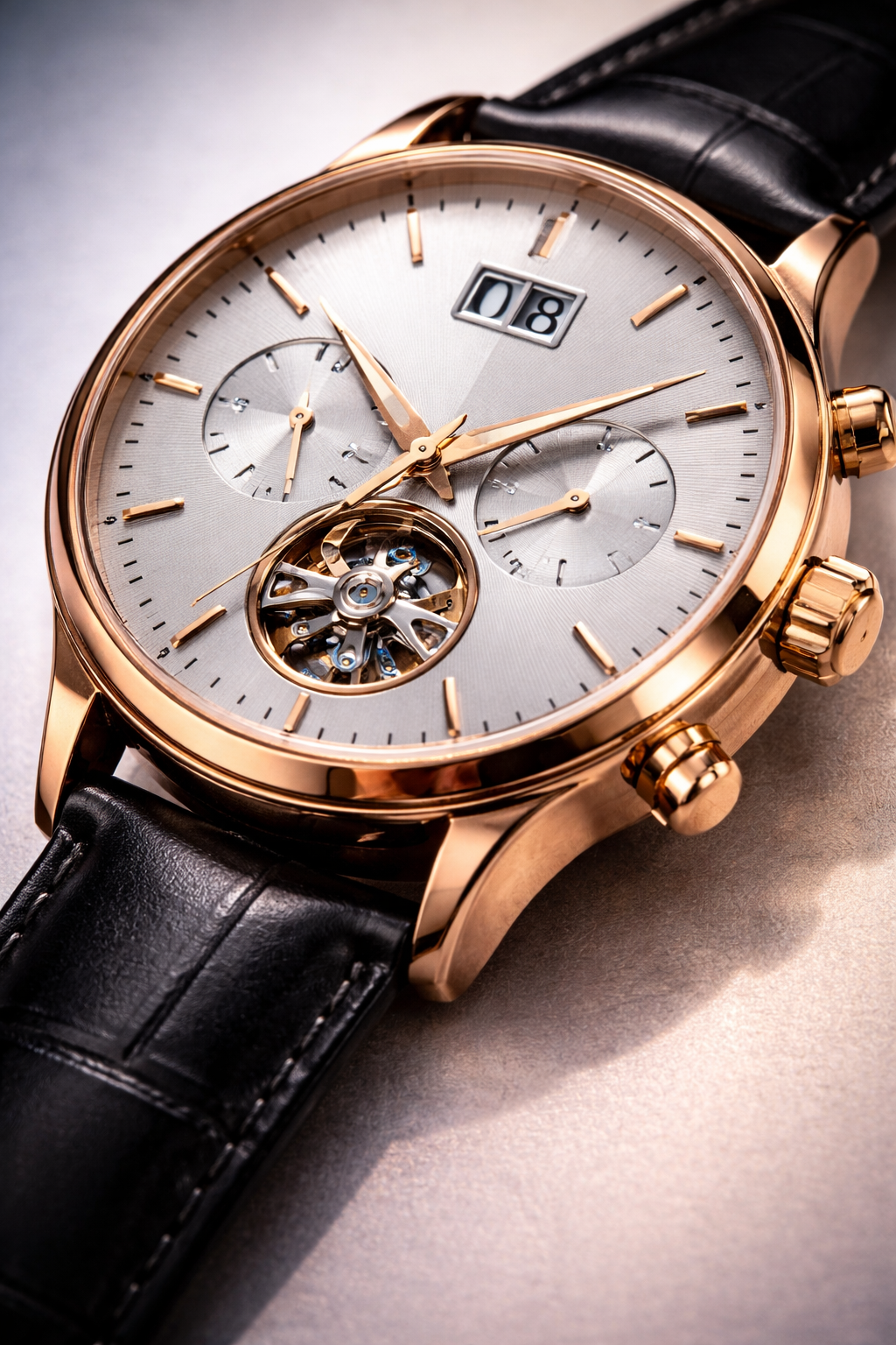 Elevate Your Presence With This Men’s Luxury Automatic Leather Skeleton Watch Exclusive Piece