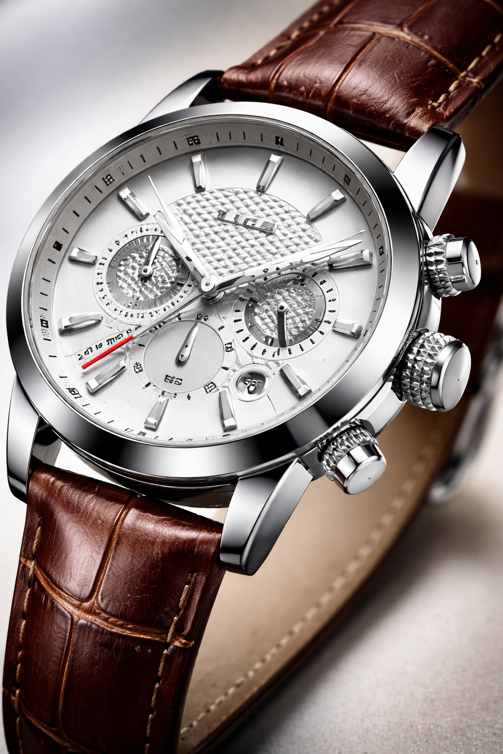 Belong To The Elite With This Men’s Luxury Chronograph Leather Watch Limited Edition