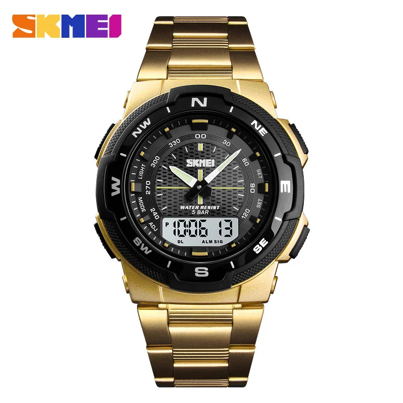 2025 Men Watch  Top Brand Luxury Business Waterproof Wrist Watch Men Fashion Quartz Sports Watches Stainless Steel Mens Watches