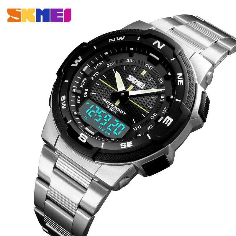 2025 Men Watch  Top Brand Luxury Business Waterproof Wrist Watch Men Fashion Quartz Sports Watches Stainless Steel Mens Watches
