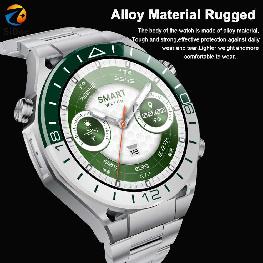 Military Smart Watches for Men 1.53"HD Fitness Watch 24/7 Heart Rate Sleep Monitor for Men Waterproof Smartwatch for Android iOS