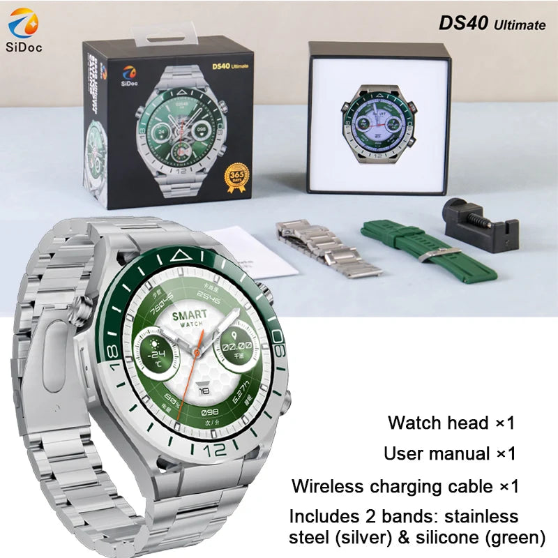 Military Smart Watches for Men 1.53"HD Fitness Watch 24/7 Heart Rate Sleep Monitor for Men Waterproof Smartwatch for Android iOS