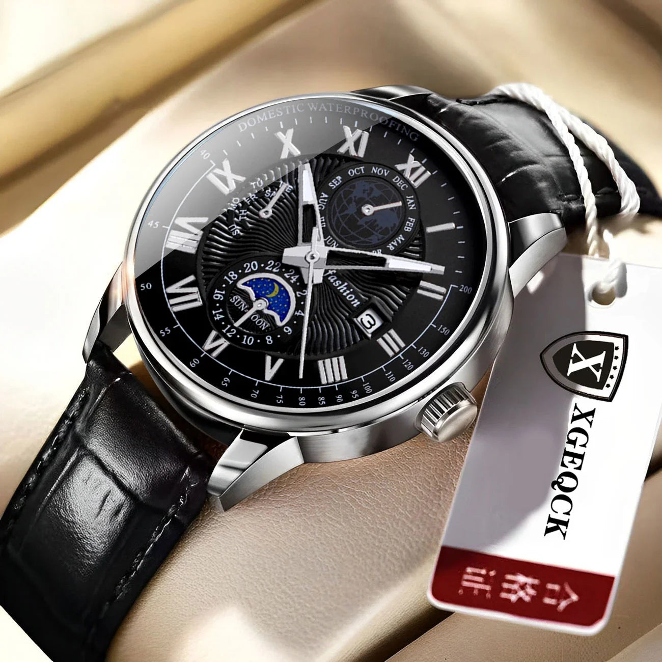 2026 Men Watch Fashion Top Luxury Sport Men's Wristwatch Waterproof Luminous Leather Date Quartz Watches Man clock