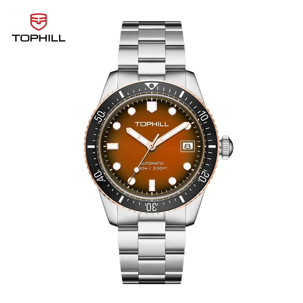 TOPHILL Mechanical watch Men's Watches  Business Watches NH35 Automatic Movement  watch Dive watch men