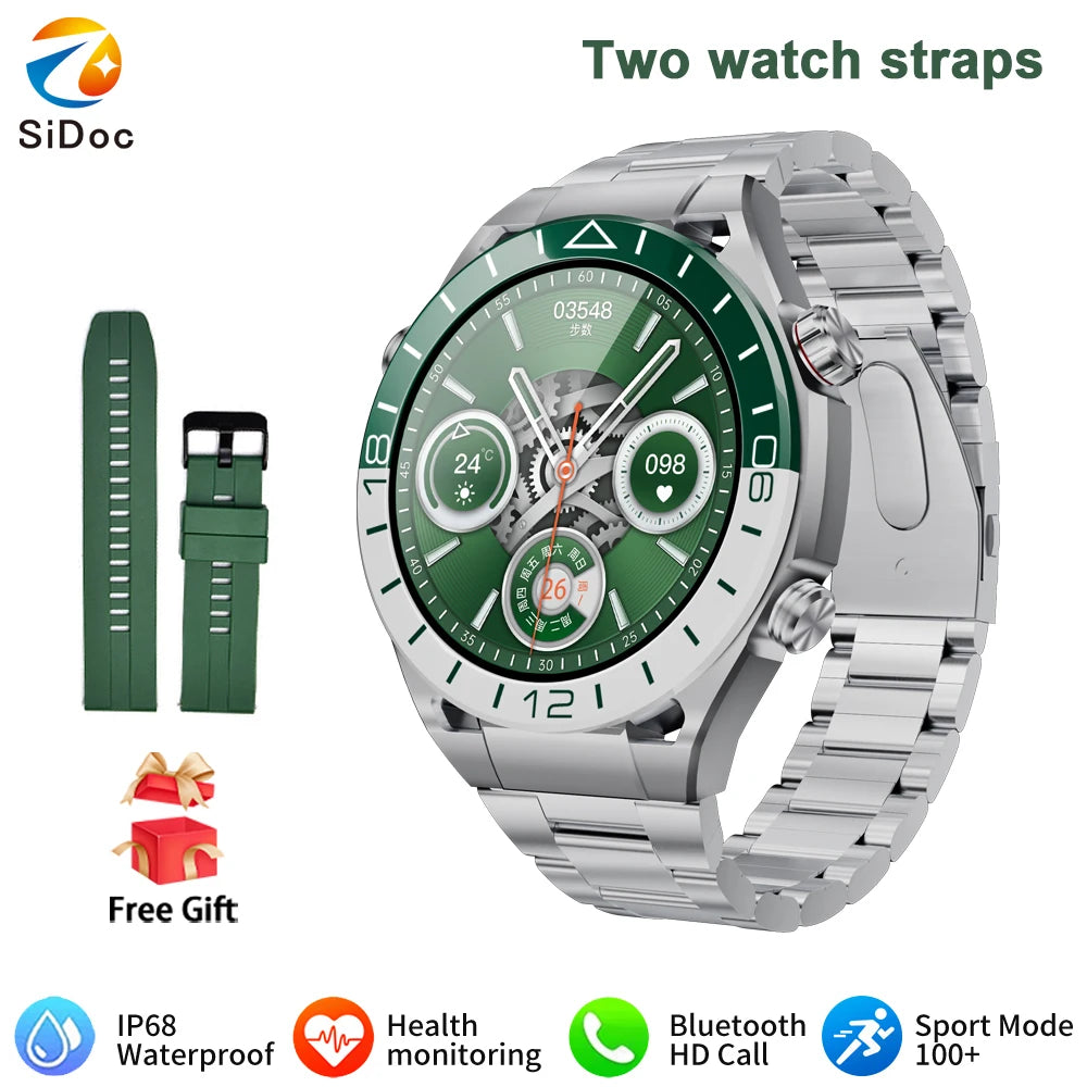 Military Smart Watches for Men 1.53"HD Fitness Watch 24/7 Heart Rate Sleep Monitor for Men Waterproof Smartwatch for Android iOS